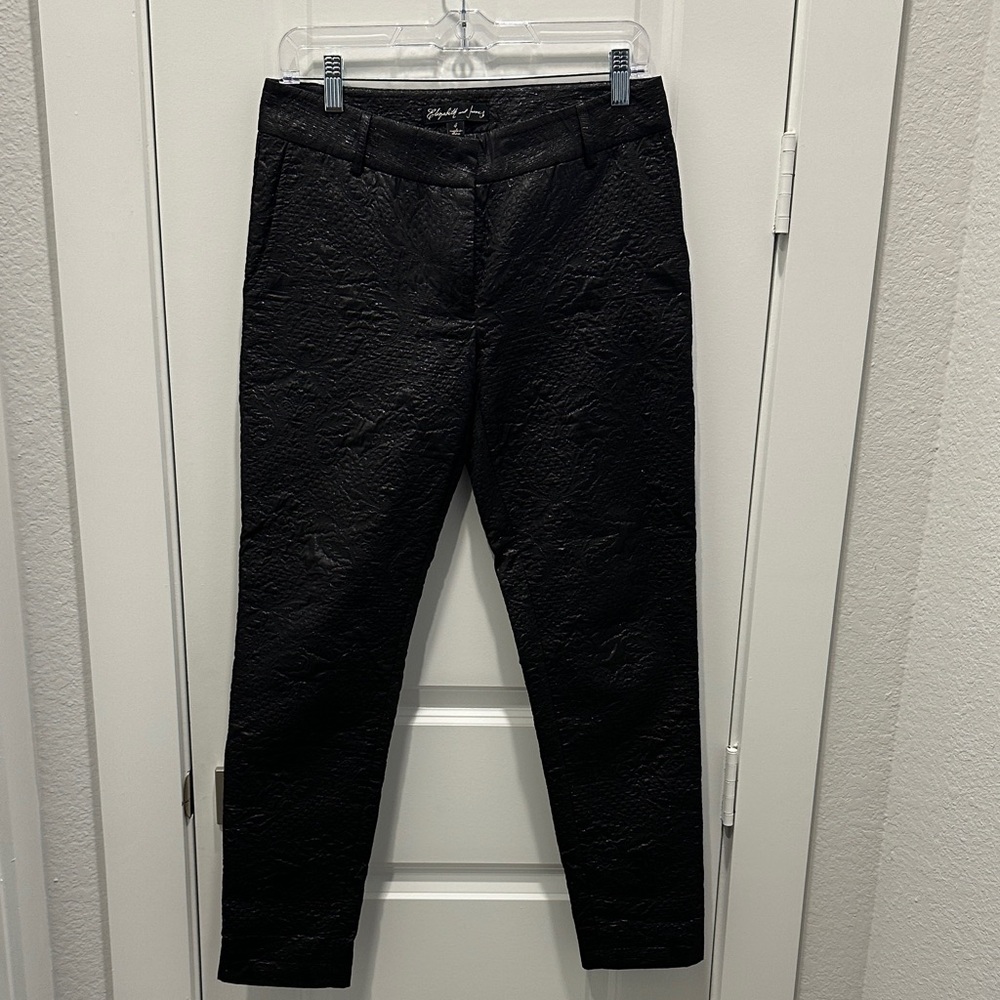 Elizabeth and James Black Textured Trousers